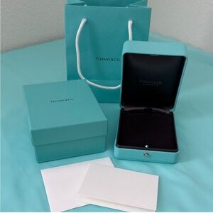Tiffany & Co. Luxury Leather Necklace Display Gift Set - No jewelry included